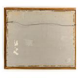 Framed, Signed Watercolor Floral Bouquet with White Daisies & Blue Accents