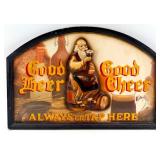 Vintage Style 3D Good Beer Always On Tap Here Sign