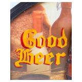 Vintage Style 3D Good Beer Always On Tap Here Sign