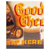 Vintage Style 3D Good Beer Always On Tap Here Sign
