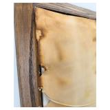 Birch Tree Landscape Dimensional Textile Art in Wood Frame