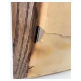 Birch Tree Landscape Dimensional Textile Art in Wood Frame