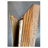 Birch Tree Landscape Dimensional Textile Art in Wood Frame