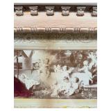 Ornate Giltwood Mirror with Classical Columns & Pediment