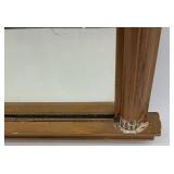 Ornate Giltwood Mirror with Classical Columns & Pediment