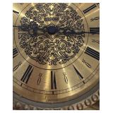 Syroco Ornate Gold Wall Clock with Radial Leaf Design