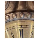 Syroco Ornate Gold Wall Clock with Radial Leaf Design