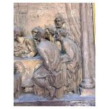 Last Supper Bronze Relief in Gilded Frame