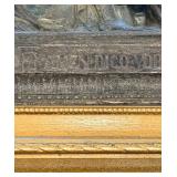 Last Supper Bronze Relief in Gilded Frame