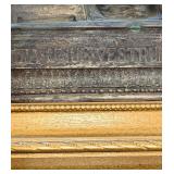 Last Supper Bronze Relief in Gilded Frame