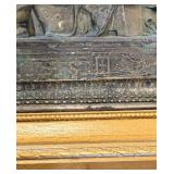 Last Supper Bronze Relief in Gilded Frame