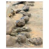 Last Supper Bronze Relief in Gilded Frame