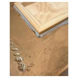 Pollock-Style Abstract Drip Expressionist Painting in Ornate Gold Frame #3