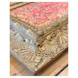 Pollock-Style Abstract Drip Expressionist Painting in Ornate Gold Frame #5