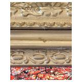 Pollock-Style Abstract Drip Expressionist Painting in Ornate Gold Frame #5