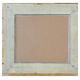 Vibrant Abstract Floral Painting in Ornate Gold Frame