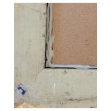 Vibrant Abstract Floral Painting in Ornate Gold Frame