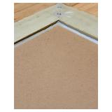 Vibrant Abstract Floral Painting in Ornate Gold Frame