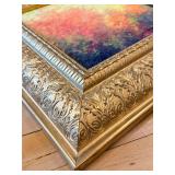Reproduction of Steven Graef "Sun Tea" Abstract Canvas In Ornate Gold Frame