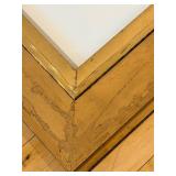 Framed Abstract "Pointillist" Reproduction Artwork in Ornate Gold Frame