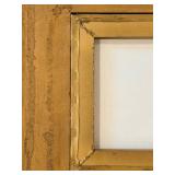 Framed Abstract "Pointillist" Reproduction Artwork in Ornate Gold Frame