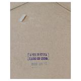 Floral Still Life Painting in Ornate Blue Frame