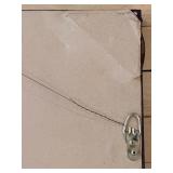 Floral Still Life Painting in Ornate Blue Frame