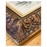 Julio Amaro Framed Maritime Print of Fishermen on Beach in Ornate Hardwood Frame