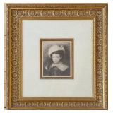 Renoir Framed Vintage Portrait "Marthe Berard" Print In Ornate Gilt Frame & COA