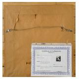 Renoir Framed Vintage Portrait "Marthe Berard" Print In Ornate Gilt Frame & COA