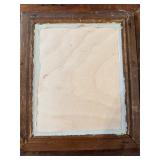 Pollock-Style Abstract Drip Expressionist Painting in Ornate Gold Frame #6