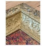 Pollock-Style Abstract Drip Expressionist Painting in Ornate Gold Frame #8