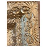 Pollock-Style Abstract Drip Expressionist Painting in Ornate Gold Frame #8