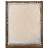 Pollock-Style Abstract Drip Expressionist Painting in Ornate Gold Frame #8