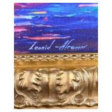 Dream Clouds Reproduction By Leonid Afremov in Ornate Gold Toned Painted Frame