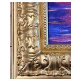 Dream Clouds Reproduction By Leonid Afremov in Ornate Gold Toned Painted Frame