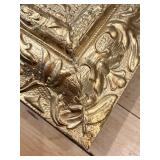 Pollock-Style Abstract Drip Expressionist Painting in Ornate Gold Frame #10