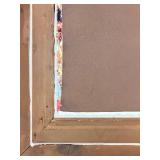 Pollock-Style Abstract Drip Expressionist Painting in Ornate Gold Frame #10