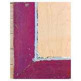 Pollock-Style Abstract Drip Expressionist Painting in Ornate Gold Frame #11