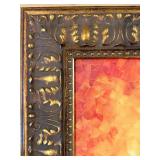 Leonid Afremov Sunset Sailboat Reproduction on Canvas Painting & Ornate Gold Frame