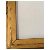 Leonid Afremov Style Harbor Sunset Cityscape Print with Ornate Gold Frame