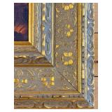 Sunflower Bouquet by Leonid Afremov, Impasto Oil on Canvas Print in Ornate Frame