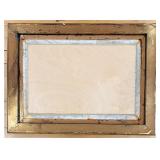 Pollock-Style Abstract Drip Expressionist Painting in Ornate Gold Frame #12