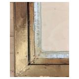 Pollock-Style Abstract Drip Expressionist Painting in Ornate Gold Frame #12