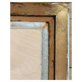 Pollock-Style Abstract Drip Expressionist Painting in Ornate Gold Frame #12