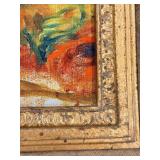 Framed Reproduction of Renoir Anemones Canvas Print & Ornate Frame