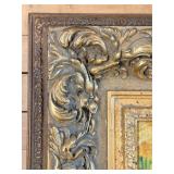 Framed Reproduction of Renoir Anemones Canvas Print & Ornate Frame