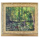 Framed Reproduction Print: "Trees & Undergrowth" by Vincent van Gogh