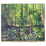 Framed Reproduction Print: "Trees & Undergrowth" by Vincent van Gogh