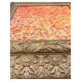 Pollock-Style Abstract Drip Expressionist Painting in Ornate Gold Frame #13